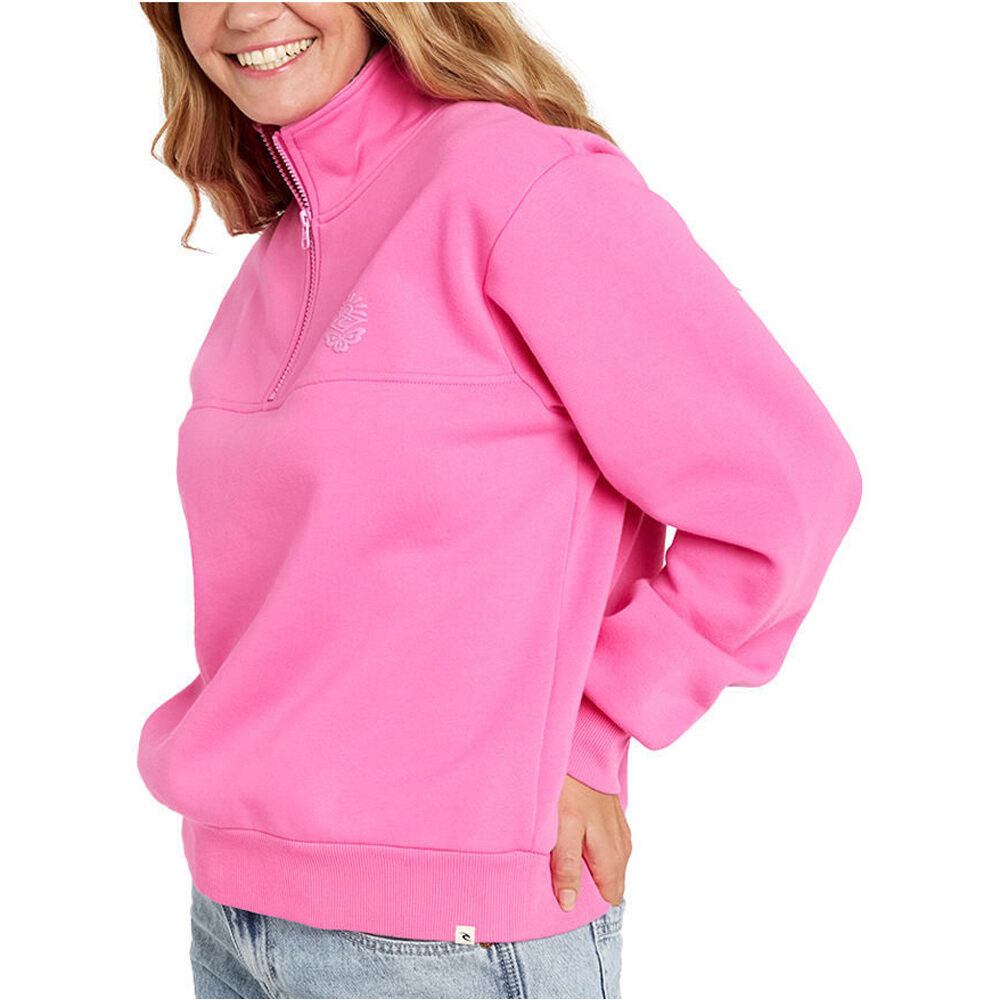 Rip Curl sudadera mujer FORTALEZA HALF ZIP FLEECE vista trasera