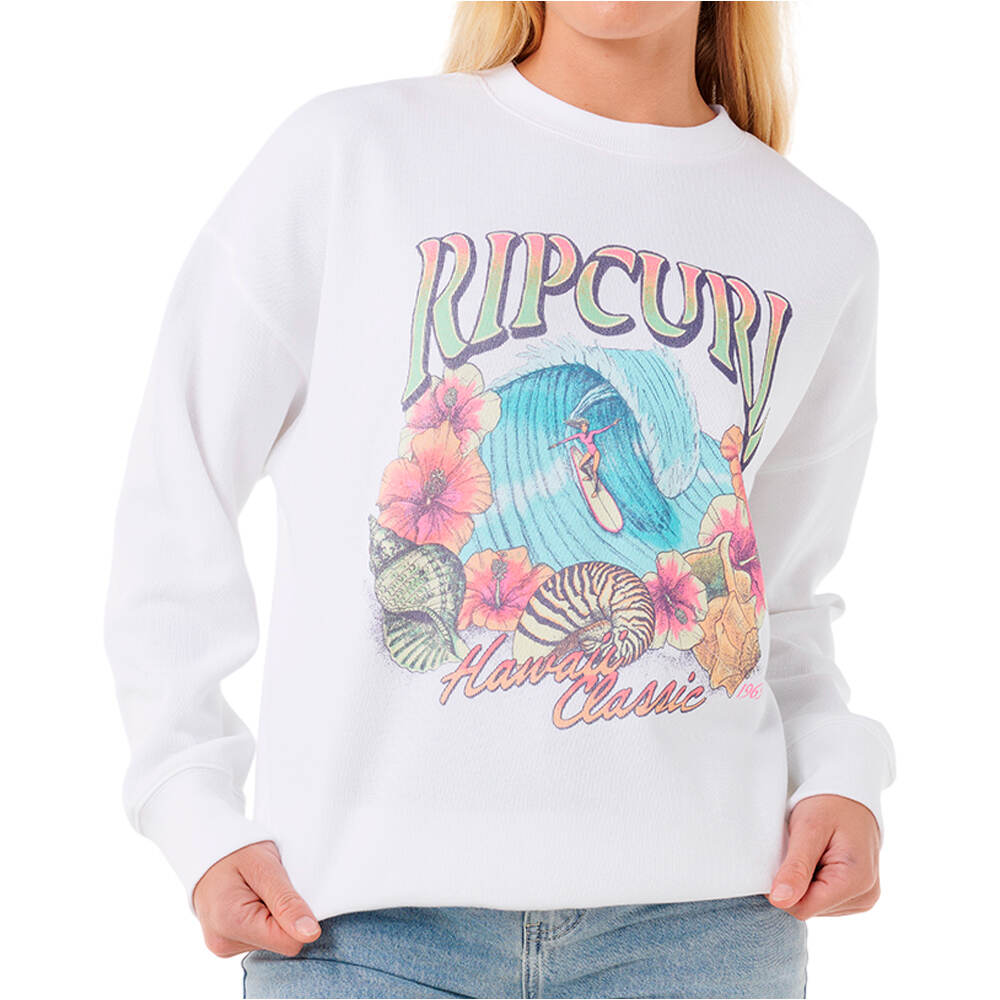 Rip Curl sudadera mujer HAWAII CLASSIC HERITAGE CREW vista frontal