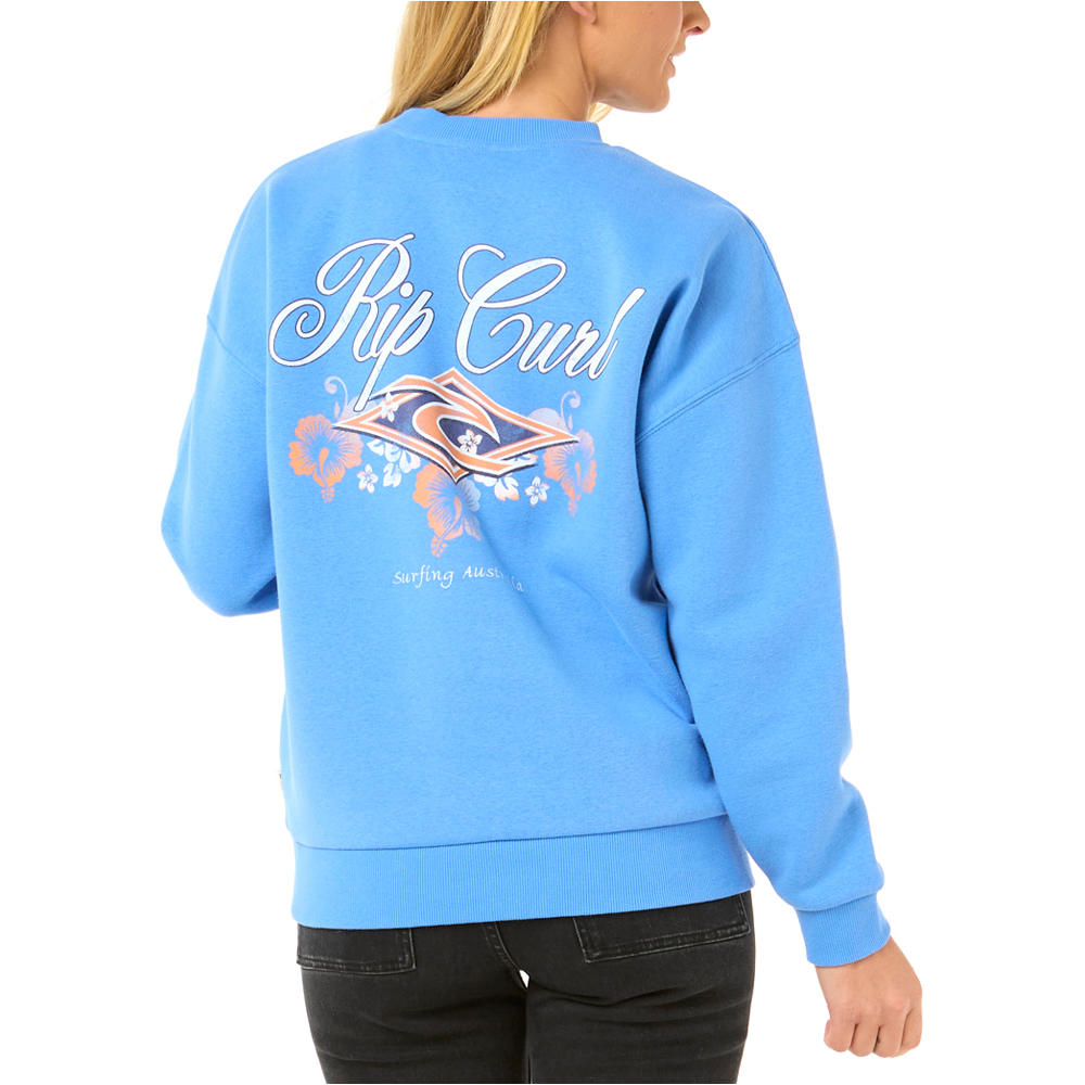 Rip Curl sudadera mujer HIBISCUS DIAMOND HERITAGE CREW vista trasera