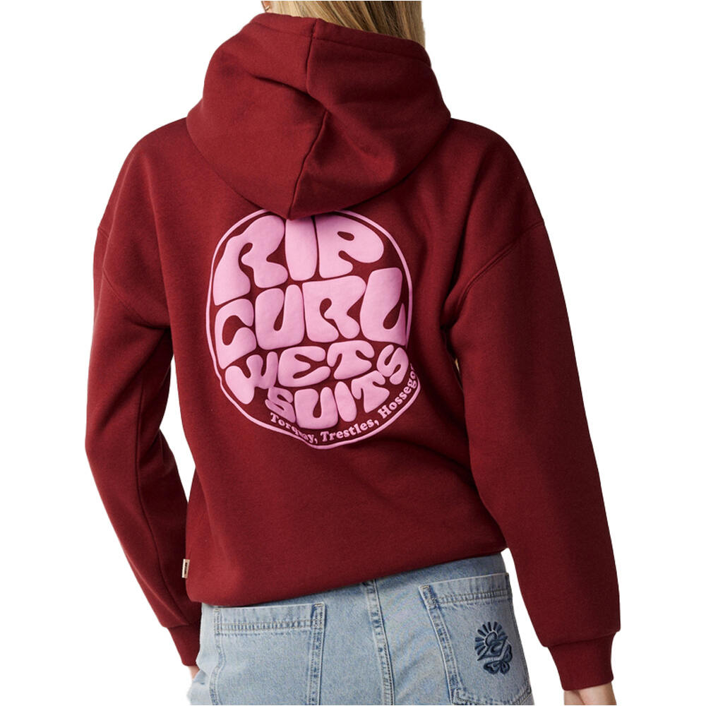 Rip Curl sudadera mujer ICONS OF SURF HERITAGE HOOD vista trasera