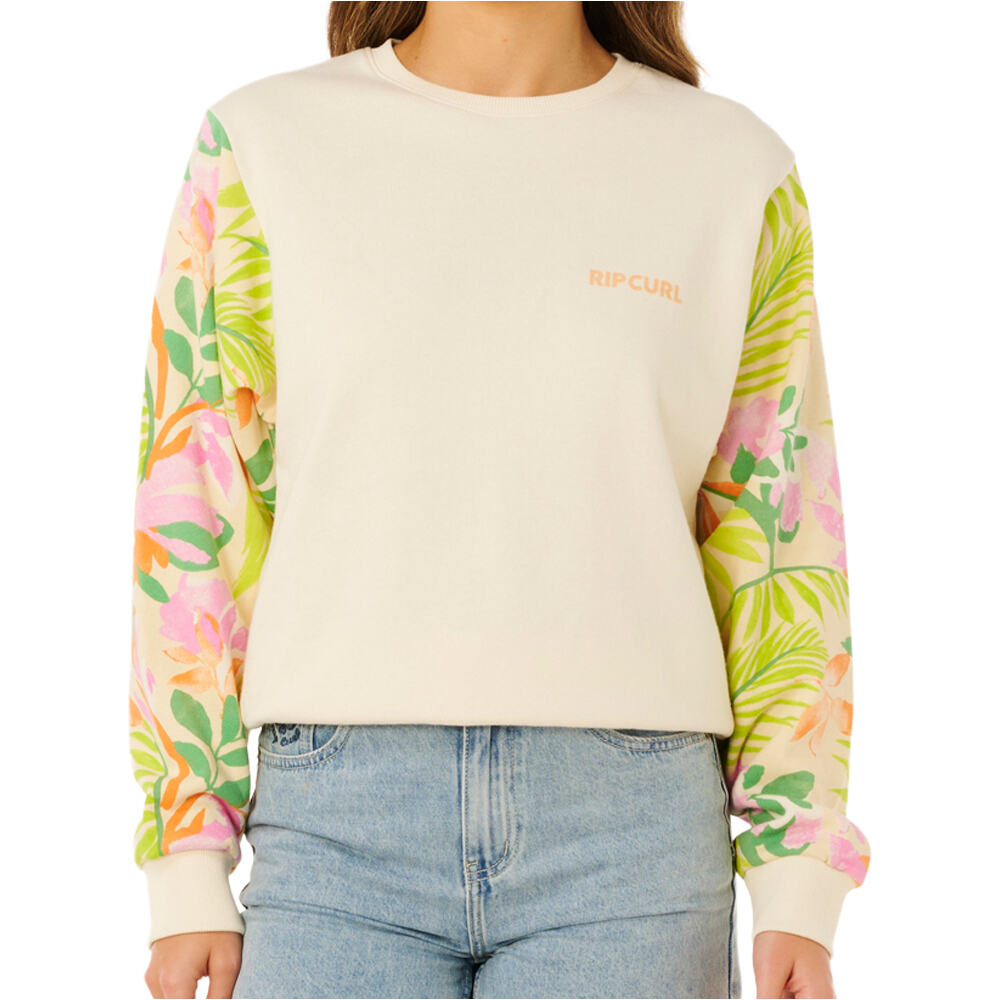 Rip Curl sudadera mujer MOLOKA CREW FLEECE vista frontal