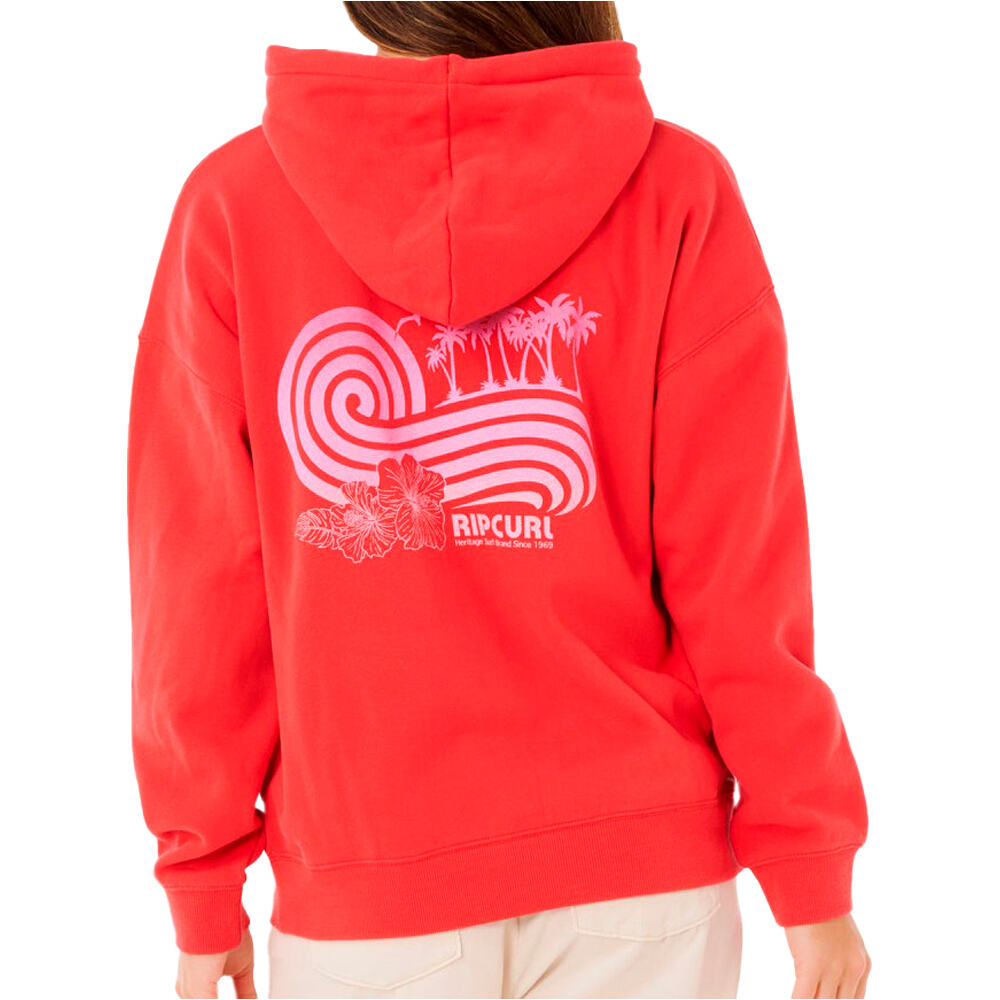 Rip Curl sudadera mujer OCEAN BREAK HERITAGE HOOD vista trasera