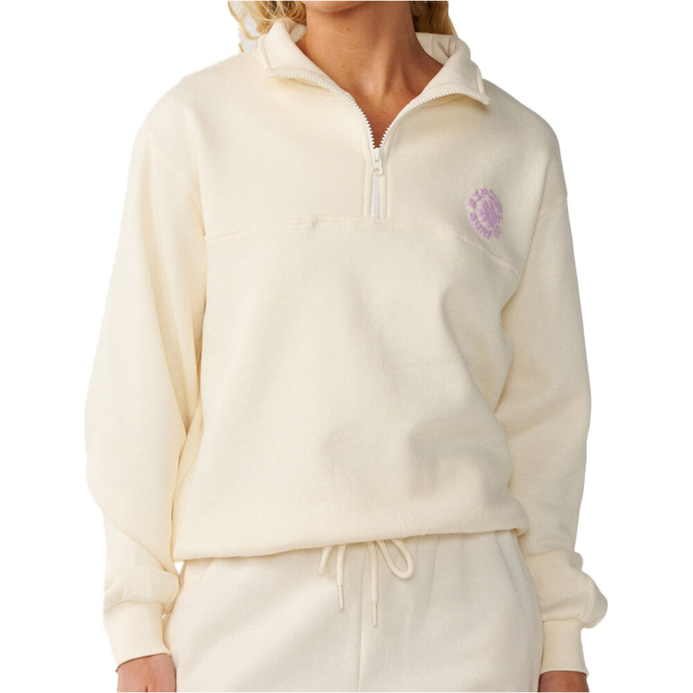 Rip Curl sudadera mujer PARTY WAVE 1/2 ZIP vista frontal