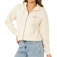 Rip Curl sudadera mujer POOLSIDE ZIP THRU RELAXED HOOD vista detalle