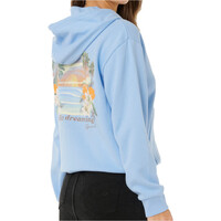 Rip Curl sudadera mujer POOLSIDE ZIP THRU RELAXED HOOD vista trasera