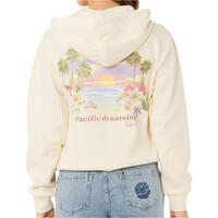 Rip Curl sudadera mujer POOLSIDE ZIP THRU RELAXED HOOD vista trasera