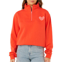 Rip Curl sudadera mujer RC HEART HALF ZIP FLEECE vista frontal