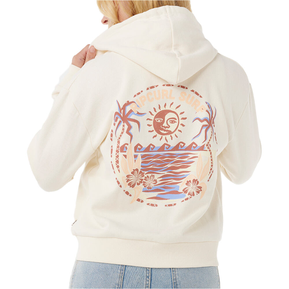 Rip Curl sudadera mujer SUMMER ZIP THRU HOOD vista trasera
