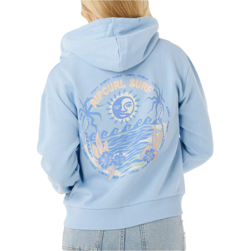 Rip Curl sudadera mujer SUMMER ZIP THRU HOOD vista trasera