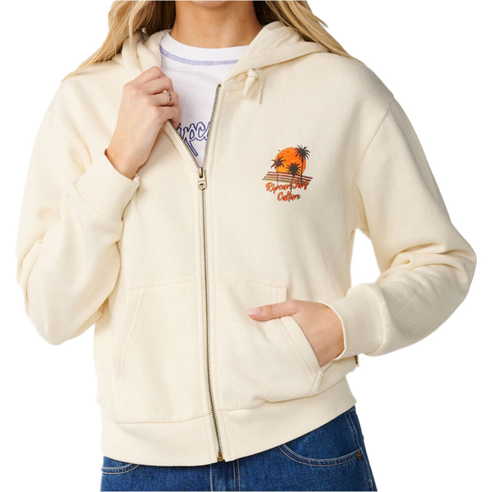 Rip Curl sudadera mujer SURF CULTURE STANDARD ZIP THRU vista frontal