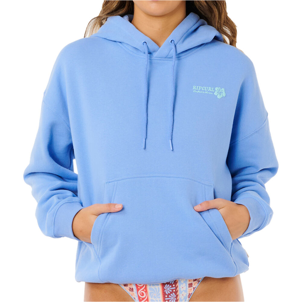 Rip Curl sudadera mujer SURF PUFF HERITAGE HOOD P/P vista frontal