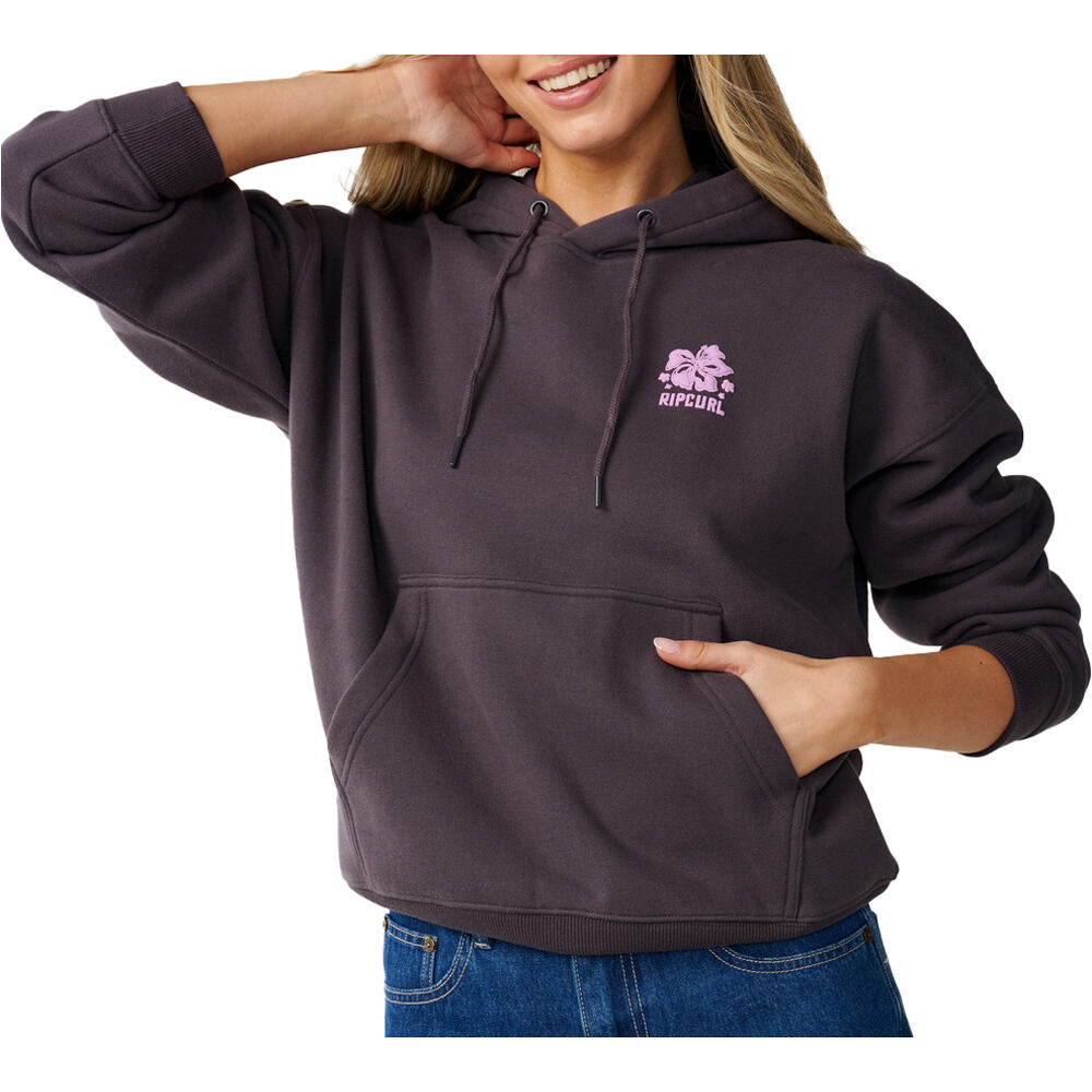 Rip Curl sudadera mujer SURF PUFF RELAXED HOOD P/P vista detalle