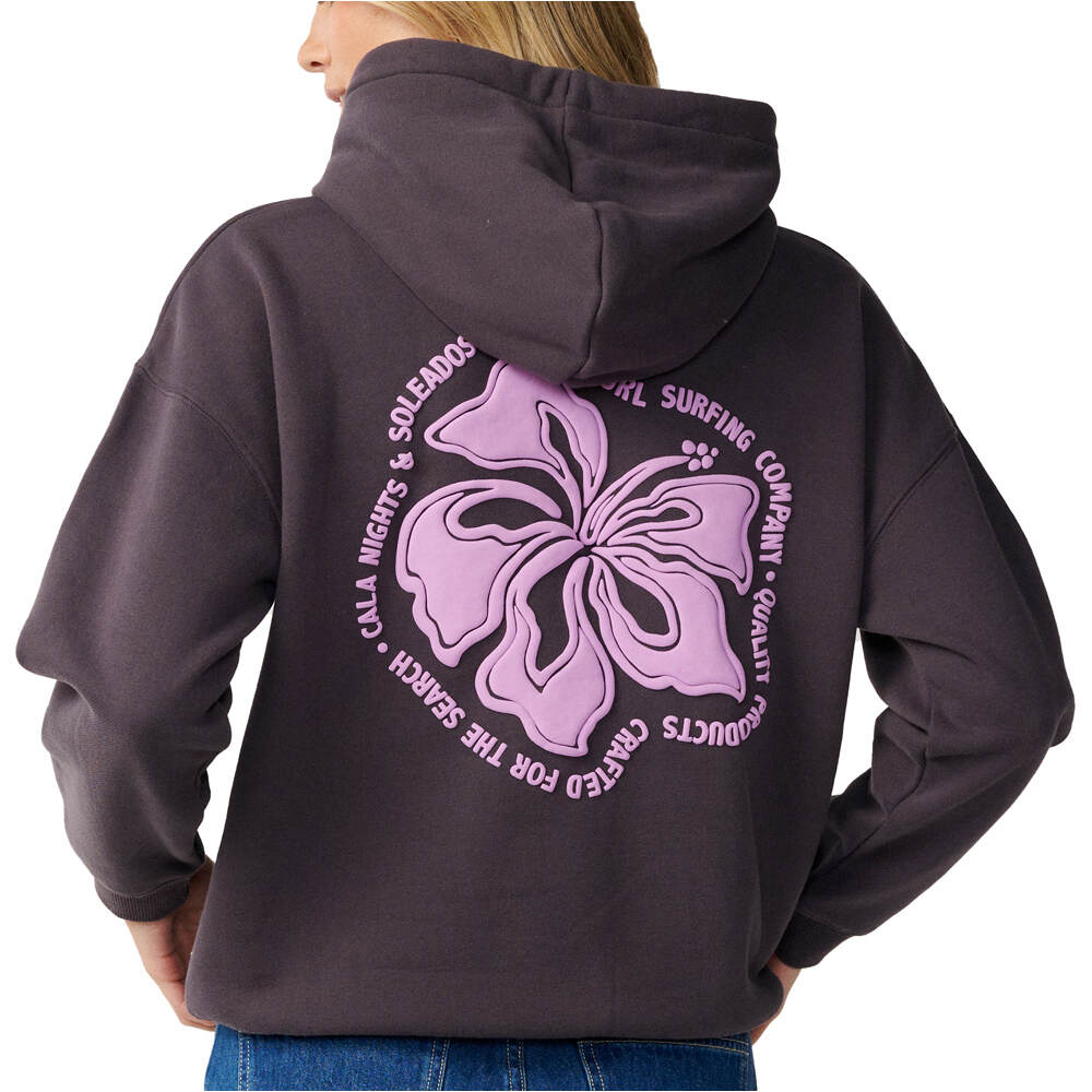 Rip Curl sudadera mujer SURF PUFF RELAXED HOOD P/P vista trasera