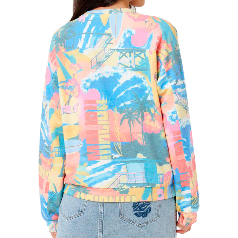 Rip Curl sudadera mujer SURF SIDE RELAXED CREW vista trasera