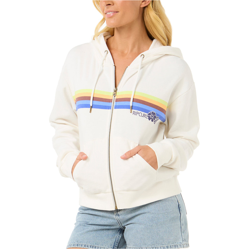 Rip Curl sudadera mujer SURFARAMA ZIP THRU vista detalle