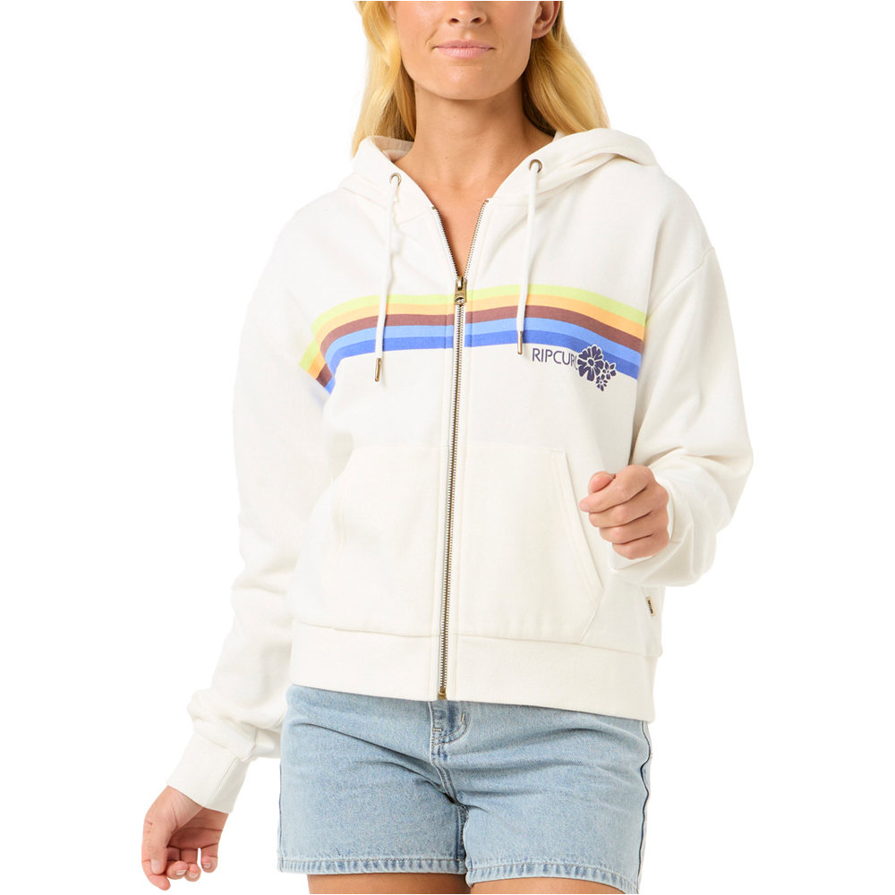 Rip Curl sudadera mujer SURFARAMA ZIP THRU vista frontal