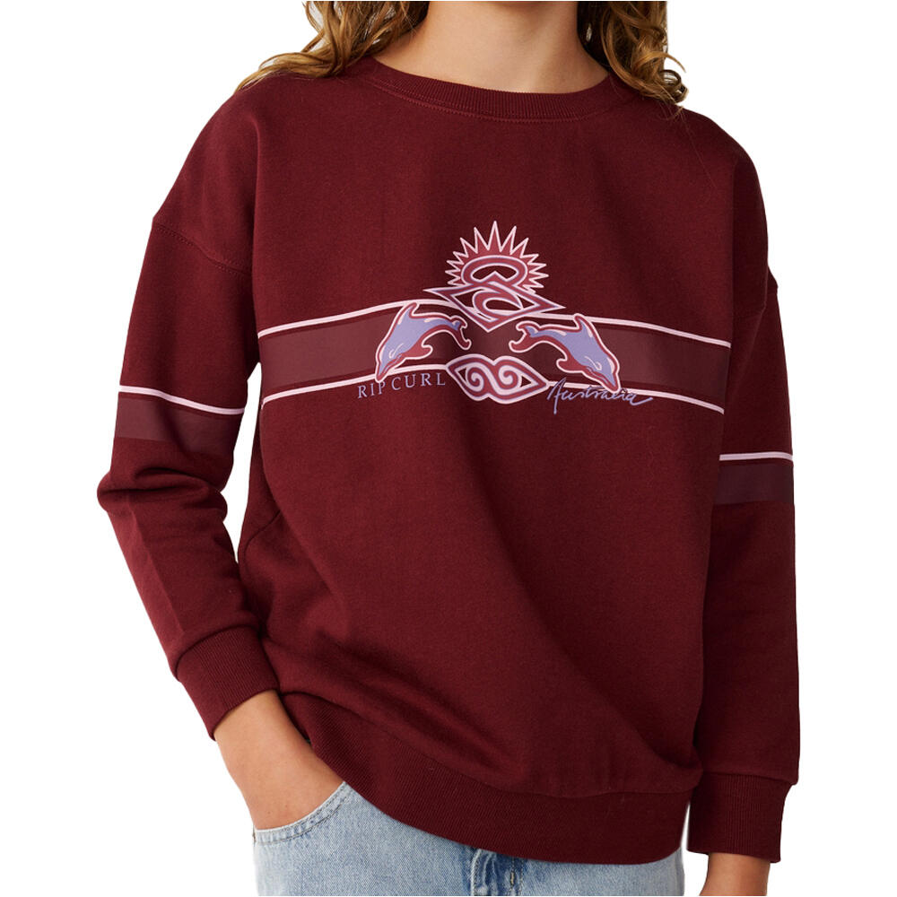 Rip Curl sudadera niña ARCHIVE DOLPHIN CREW - GIRLS vista detalle