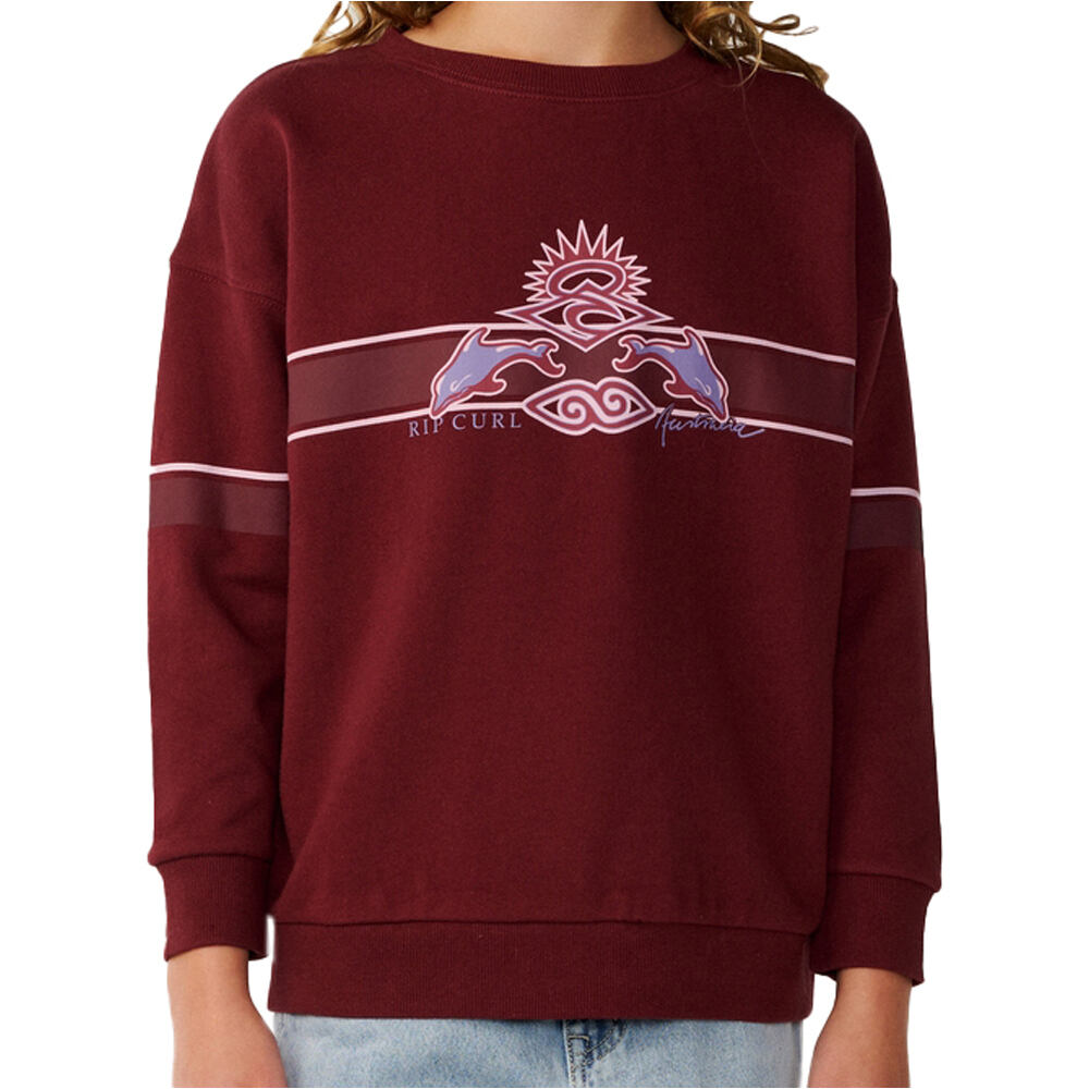 Rip Curl sudadera niña ARCHIVE DOLPHIN CREW - GIRLS vista frontal
