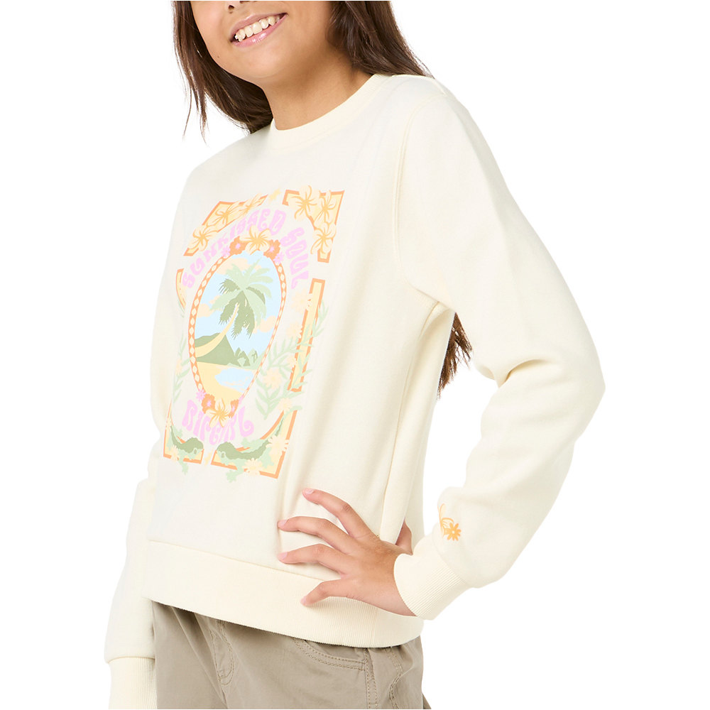 Rip Curl sudadera niña ISLAND BLISS ART CREW - GIRL vista detalle