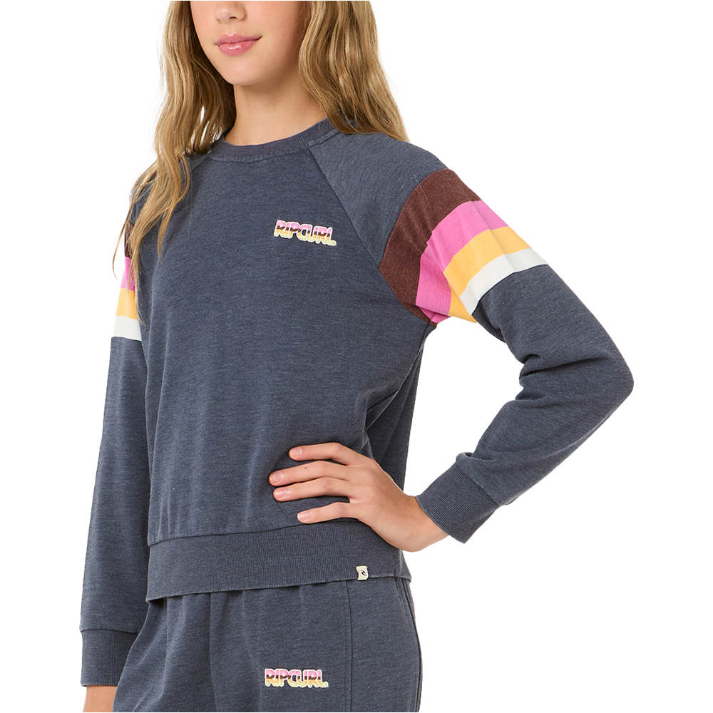 Rip Curl sudadera niña LAS DALIAS RAGLAN CREW -GIRL vista detalle