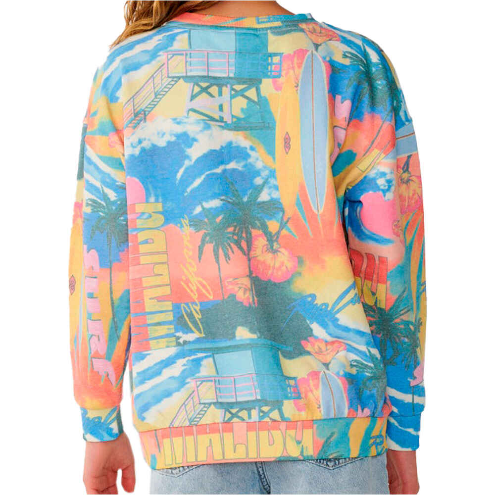 Rip Curl sudadera niña SURF SIDE RELAXED CREW-GIRL vista trasera