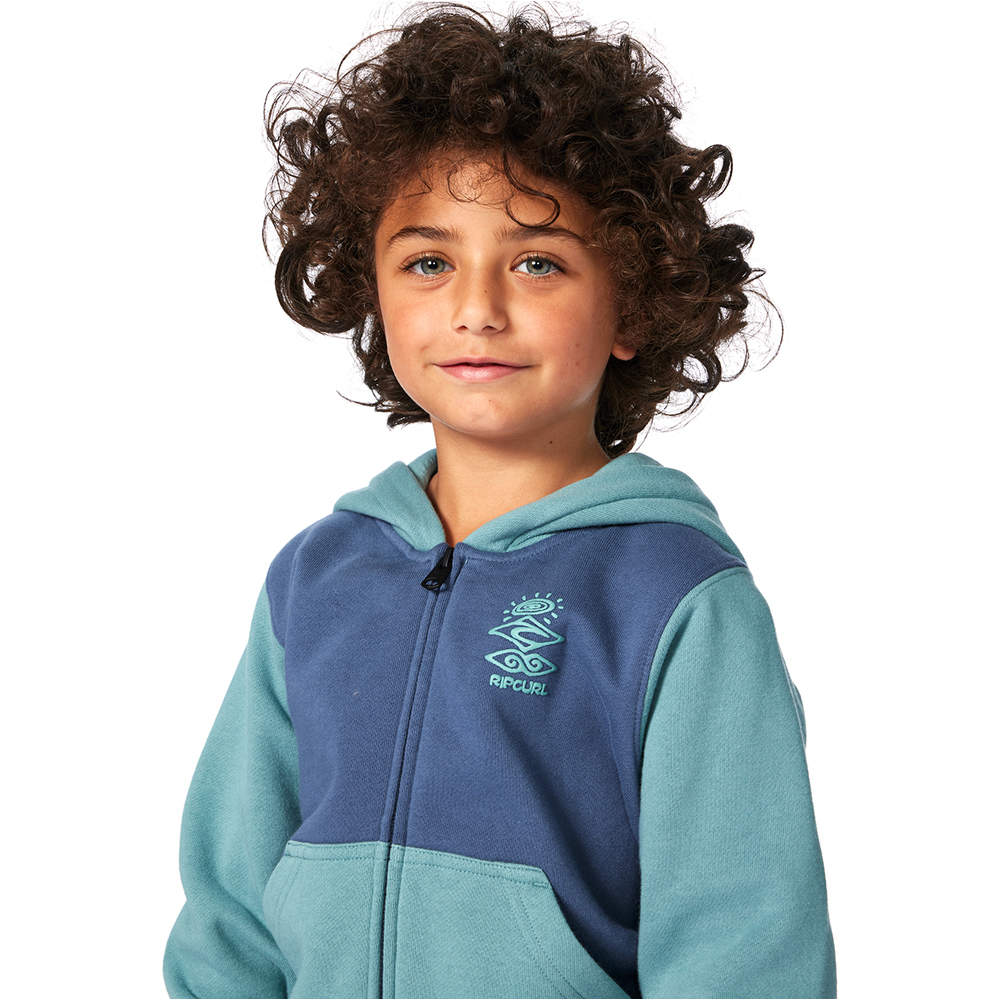 Rip Curl sudadera niño GROM ENERGY Z/T HOOD - BOY vista detalle