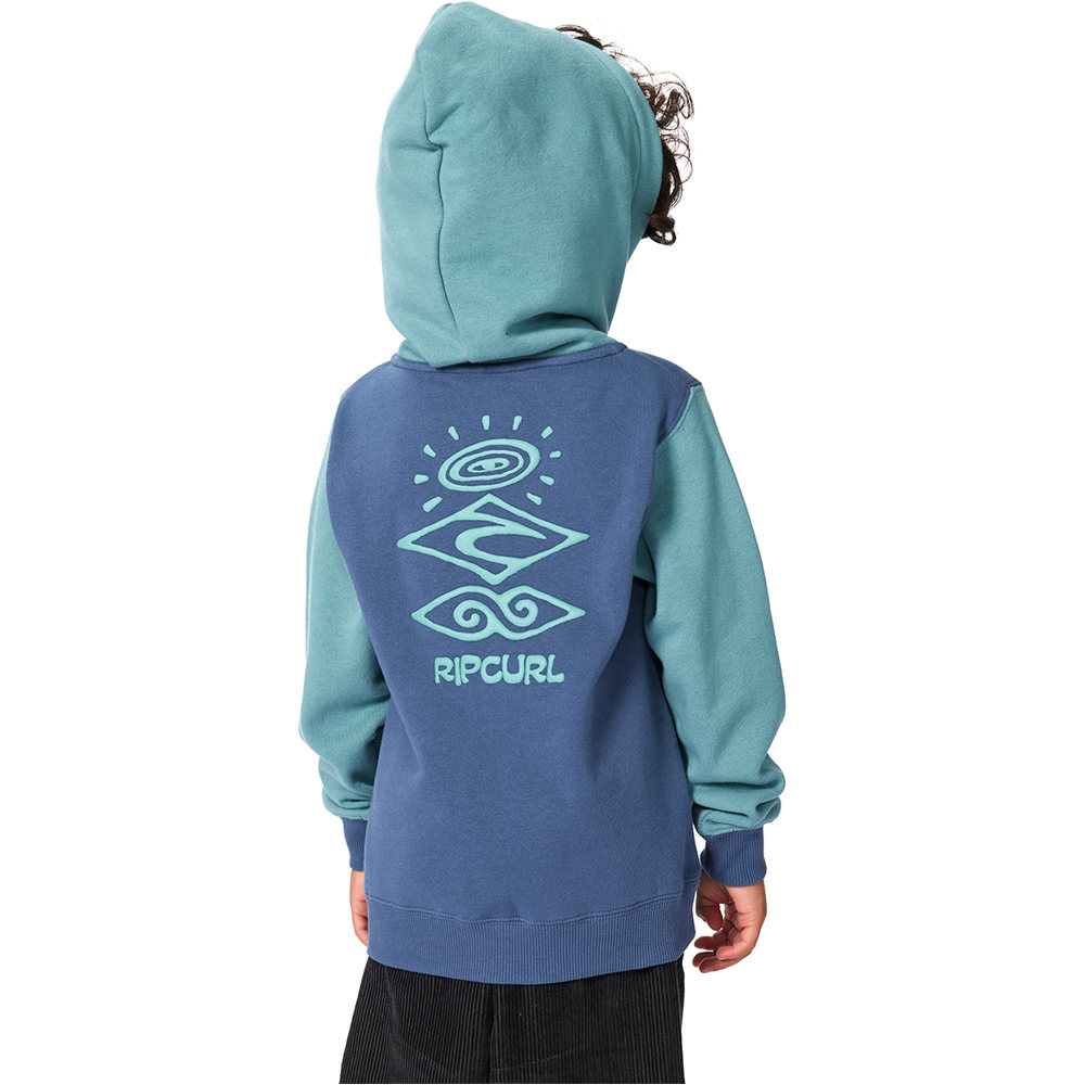 Rip Curl sudadera niño GROM ENERGY Z/T HOOD - BOY vista trasera