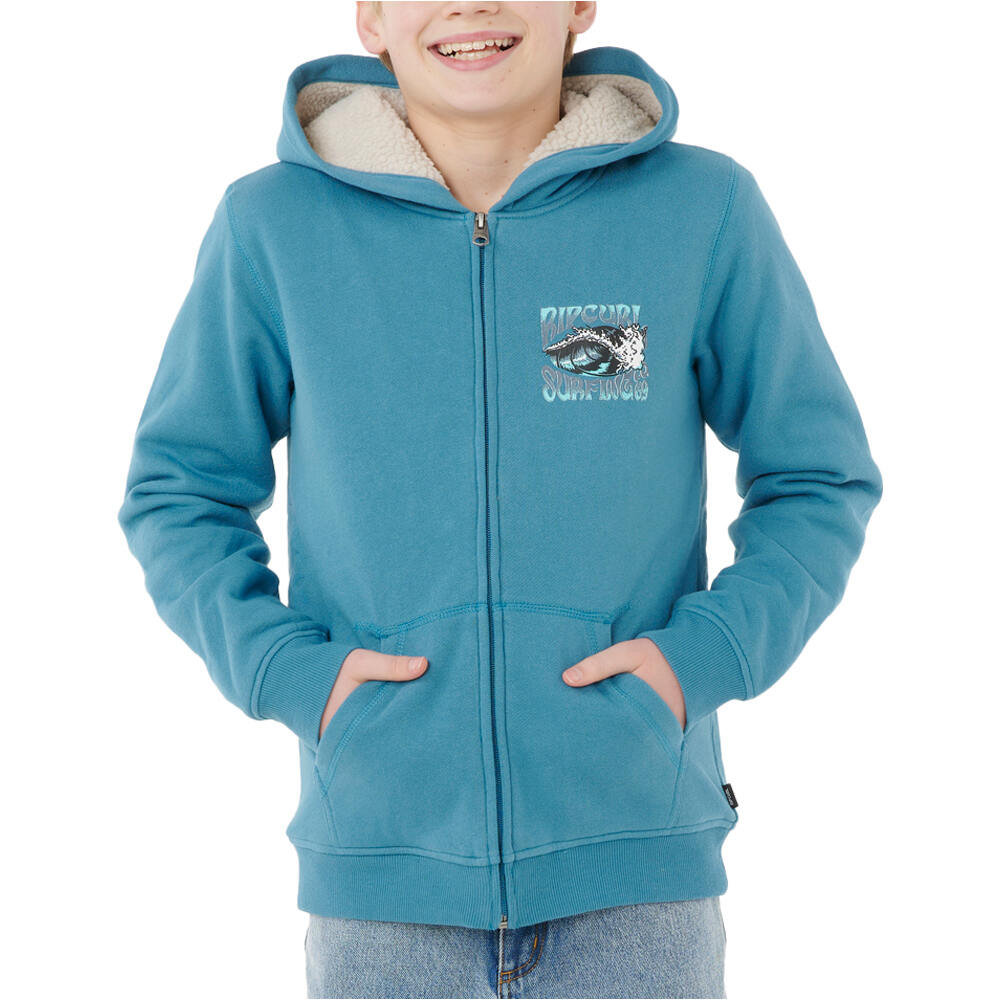 Rip Curl sudadera niño HAZE & TUBE LINED Z/T HOOD-BOY vista frontal