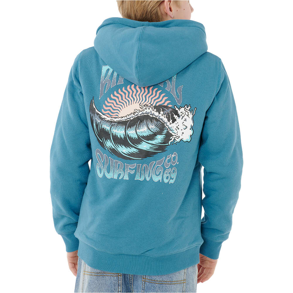 Rip Curl sudadera niño HAZE & TUBE LINED Z/T HOOD-BOY vista trasera