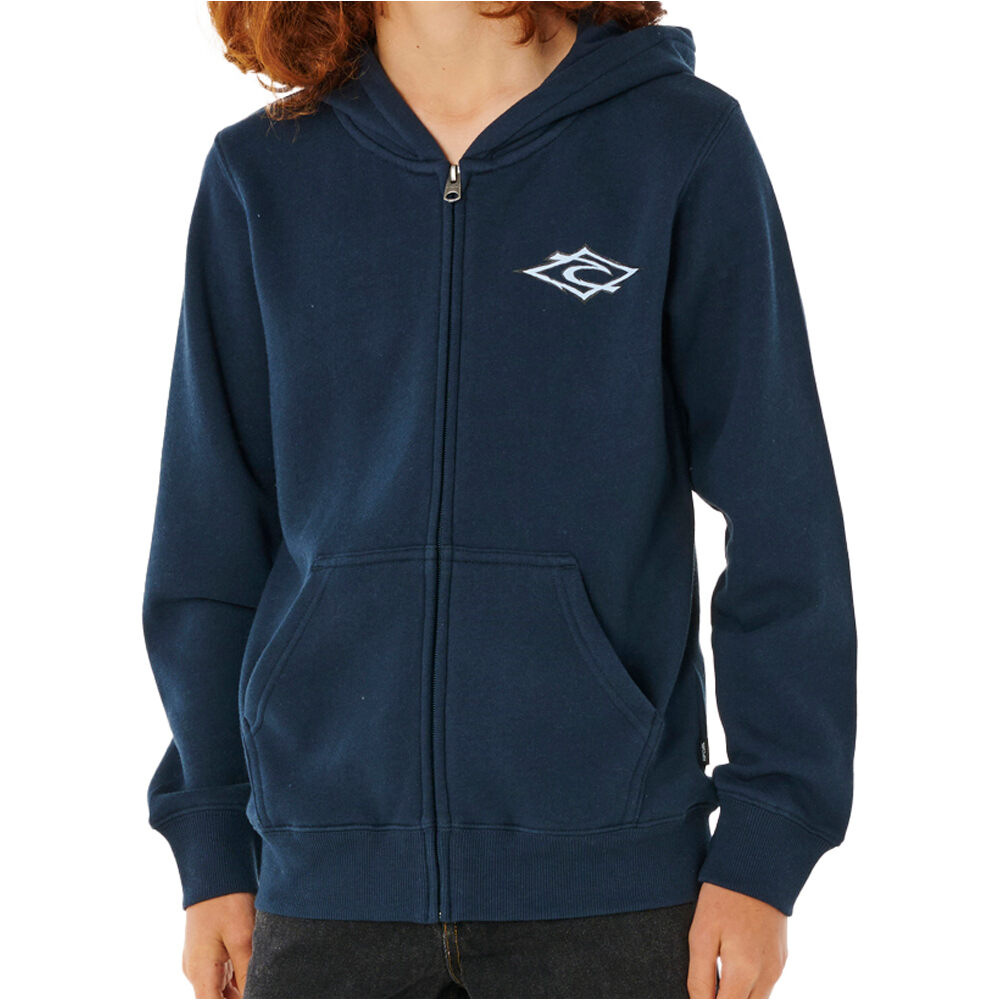 Rip Curl sudadera niño HAZEY DAYS ZIP THRU - BOY vista frontal