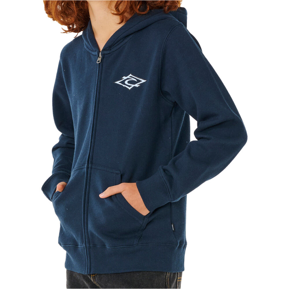 Rip Curl sudadera niño HAZEY DAYS ZIP THRU - BOY vista trasera