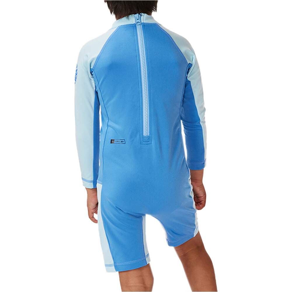 Rip Curl sudadera niño ICONS UV BRUSHED L/ S SUIT-BOY vista trasera