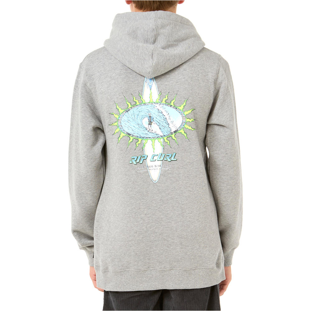 Rip Curl sudadera niño RAW ENERGY SKULL HOOD - BOY vista trasera