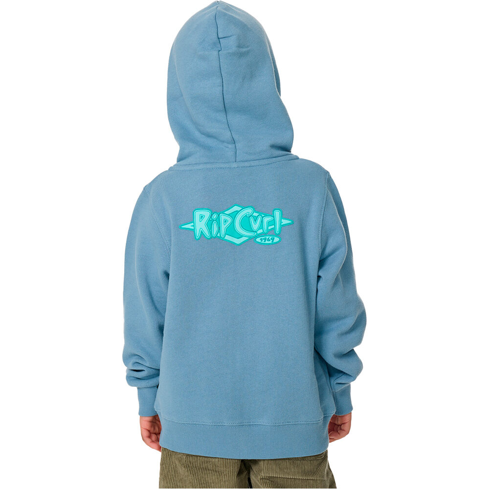 Rip Curl sudadera niño RIDE THE WAVE Z/T FLEECE -BOY vista trasera