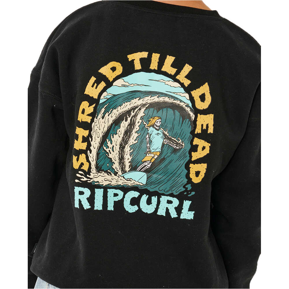 Rip Curl sudadera niño SHRED TILL DEAD CREW-BOY vista detalle