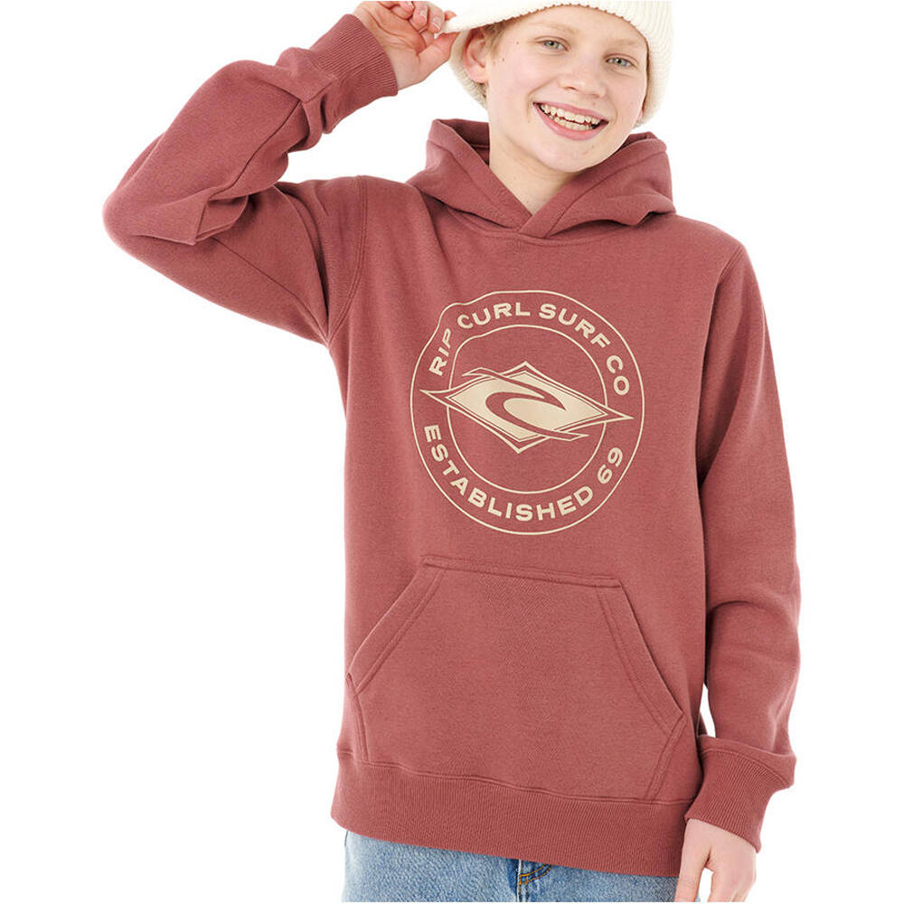 Rip Curl sudadera niño STAPLER HOOD -BOY vista frontal