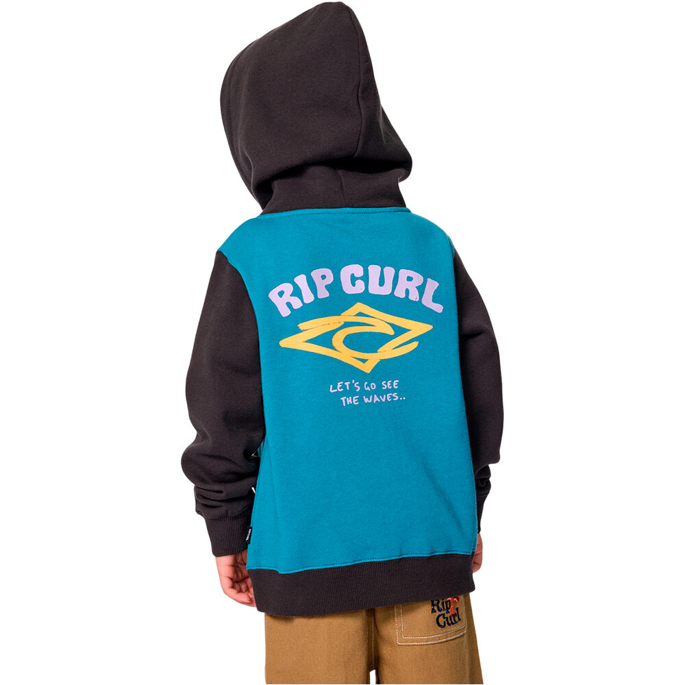 Rip Curl sudadera niño WAVE DAYZ Z/T FLEECE -BOY vista trasera