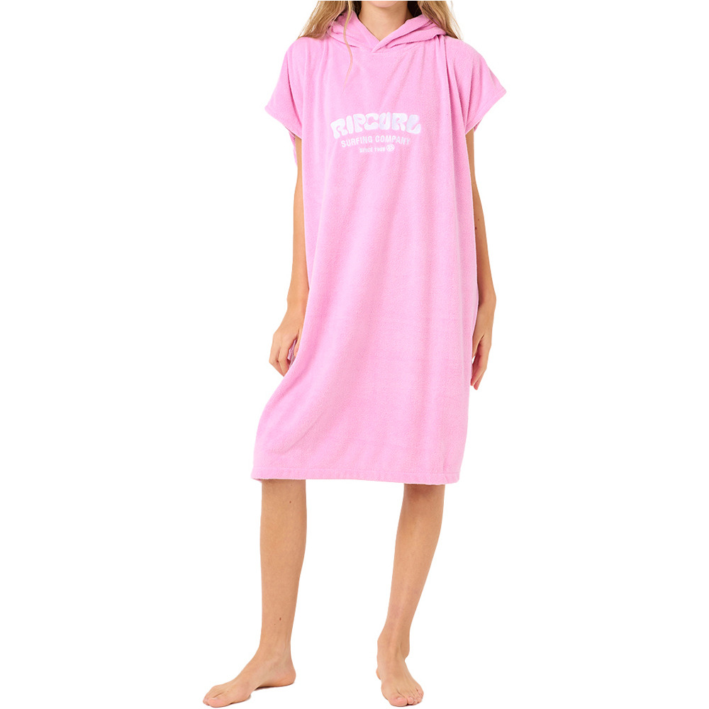 Rip Curl toallas playa infantil CLASSIC SURF HOODED TOWEL-GIRL vista frontal