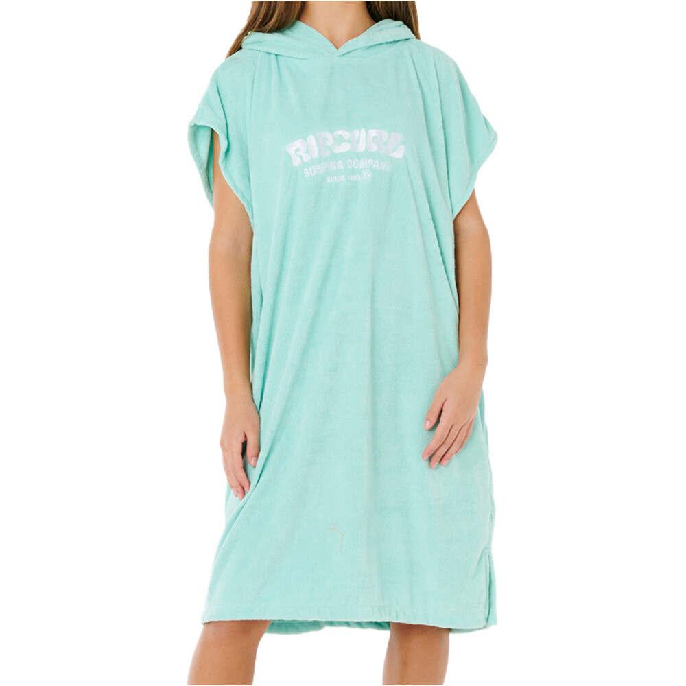 Rip Curl toallas playa infantil CLASSIC SURF HOODED TOWEL-GIRL vista frontal