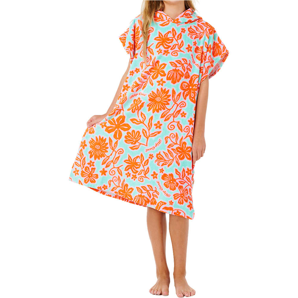 Rip Curl toallas playa infantil MIXED COTTON HOODED TOWEL-GIRL 01