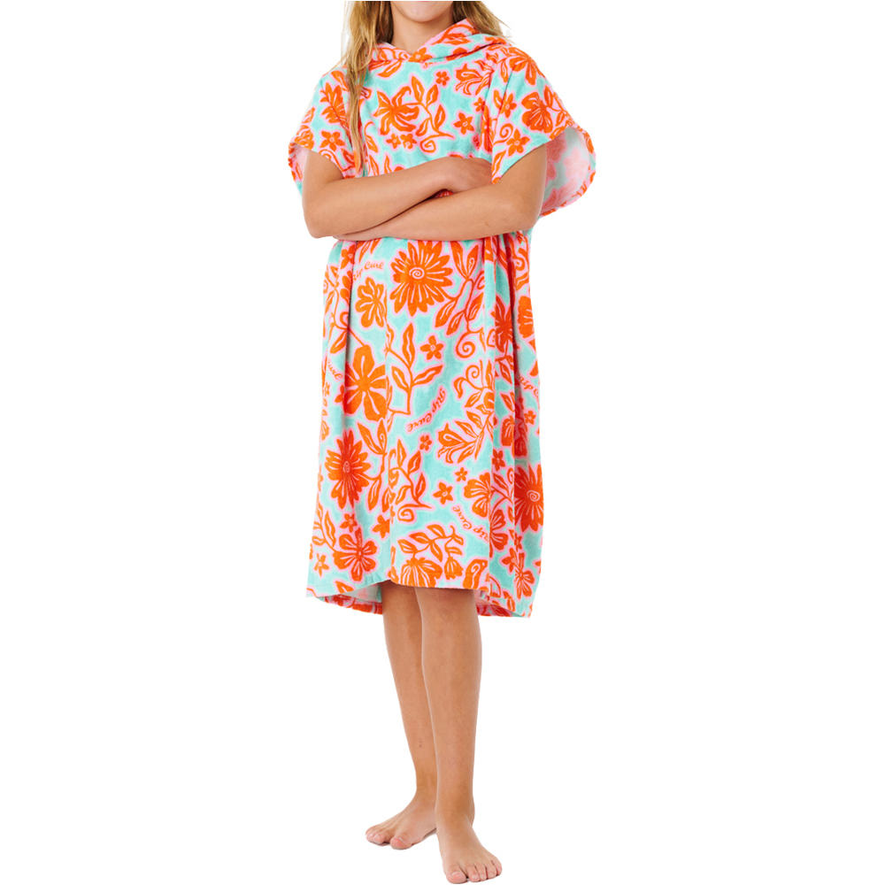 Rip Curl toallas playa infantil MIXED COTTON HOODED TOWEL-GIRL vista frontal