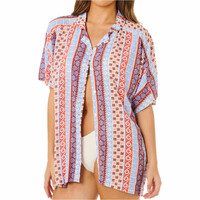 Rip Curl Vestido VENTURA VISCOSE S/S SHIRT vista trasera
