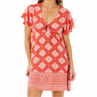 Rip Curl vestidos mujer VENTURA TIERED S/S DRESS vista frontal