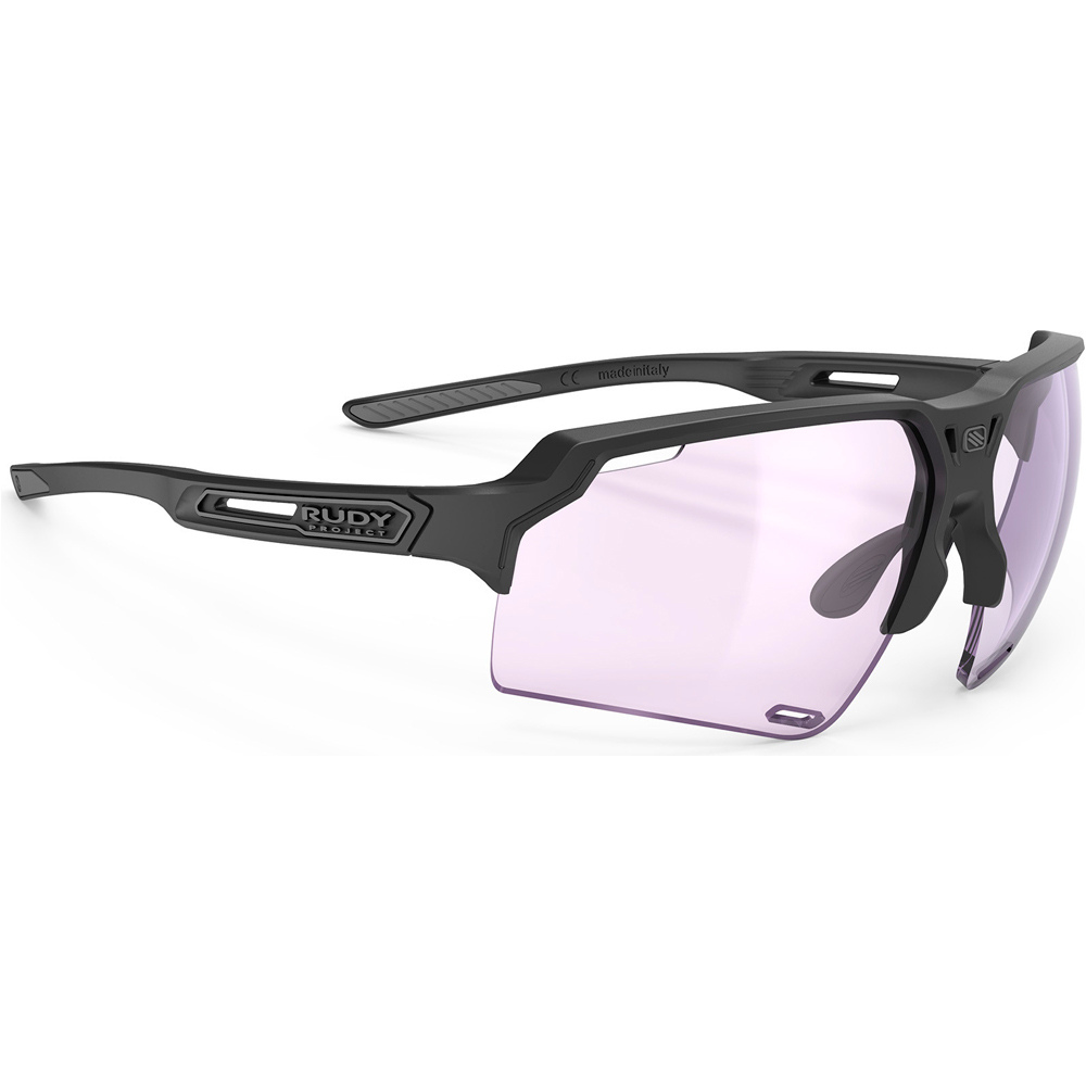 Rudy Project gafas ciclismo DELTABEAT Black Matte Impactx Photochro vista frontal
