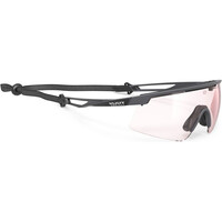 Rudy Project gafas ciclismo TURBOLENCE Charcoal Matte Impactx Photocromic 2Laser Red In vista frontal