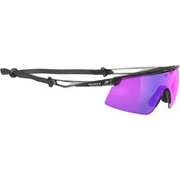 Rudy Project gafas ciclismo TURBOLENCE Crystal Ash Mls Red Incl. Ela vista frontal