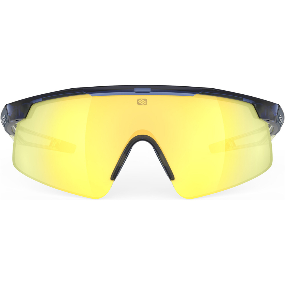 Rudy Project gafas ciclismo TURBOLENCE Crystal Blue Avio Apple Green vista frontal