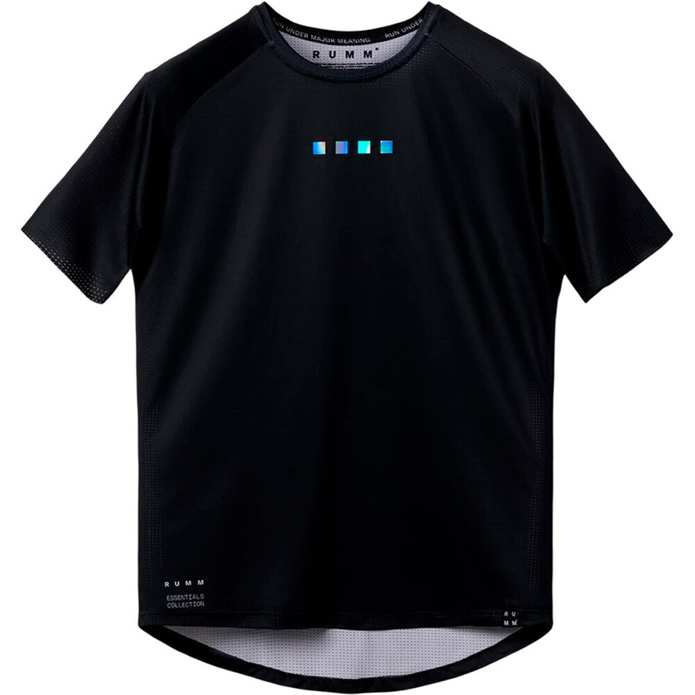 Rumm Culture camiseta técnica manga corta hombre ESSENTIAL BLACK M vista frontal