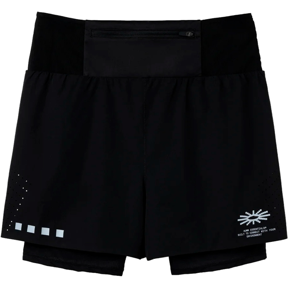 Rumm Culture pantaloneta técnica hombre SHORT ESSENTIAL MALLA 2 en 1 vista trasera
