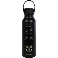 Runbott merchandaising equipos de fútbol oficiales BOTELLA FCB - FIRMAS ESCUDO 600ML vista frontal